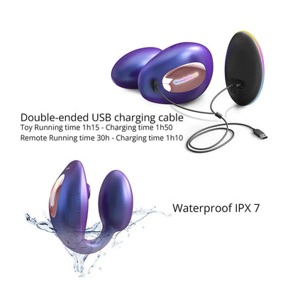 Wonderlover Flapping Clitoral and G-Spot Vibrator Sex Toy with Remote Control  Rabbit Vibrators