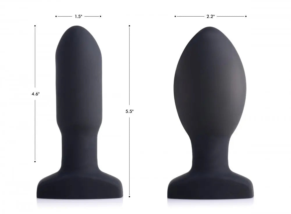 Worlds First Remote Control Silicone Inflatable Vibrating Missile Anal Plug  Inflatable Toys