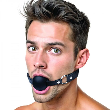 XL 2 Inch Silicone Ball Gag BDSM Mouth Gag  BDSM Gag