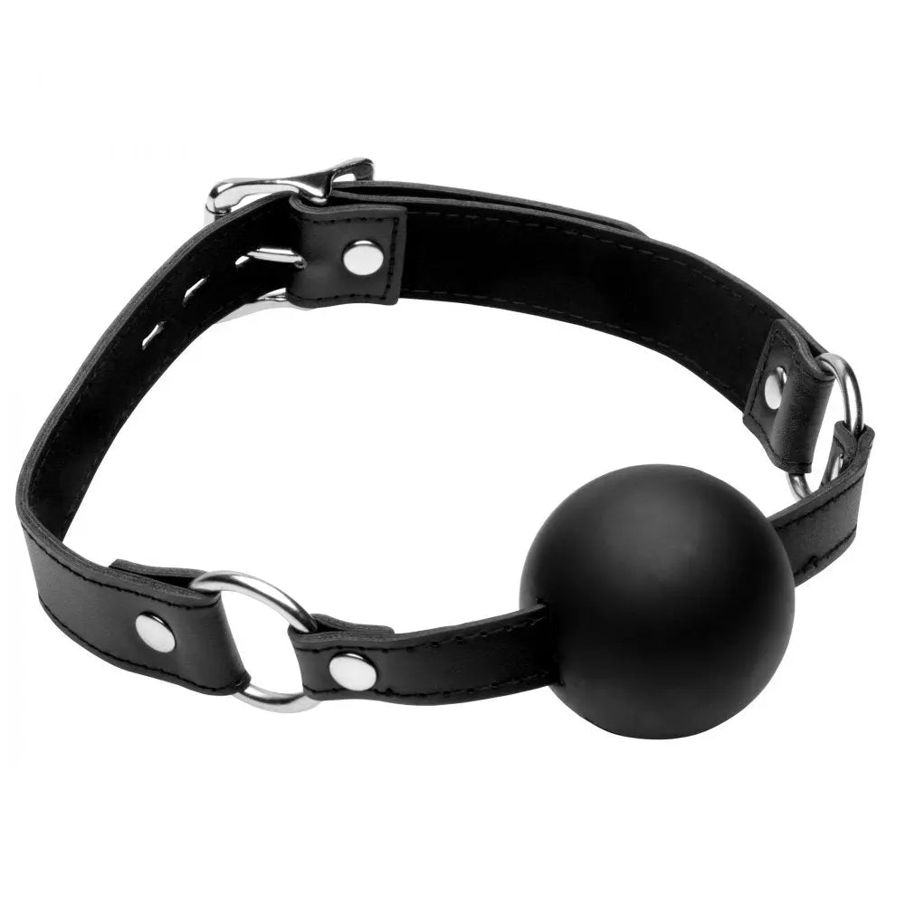 XL 2 Inch Silicone Ball Gag BDSM Mouth Gag  Masks, Gags and Blindfolds