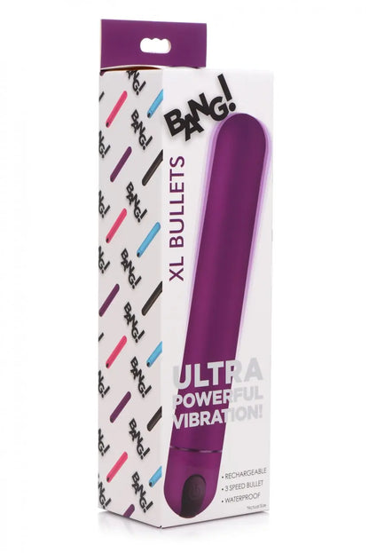 XL Bullet Vibrator Waterproof Vibrator Sex Toy - Purple  Vibrating Dildo