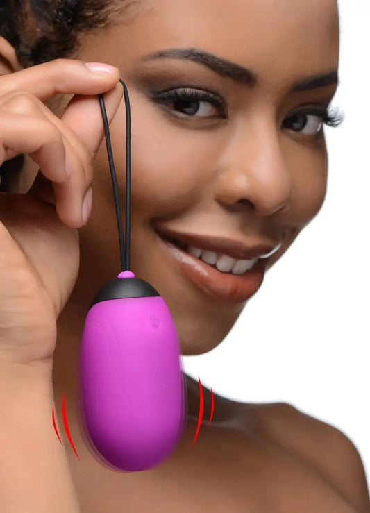 XL Silicone Vibrating Egg - Purple  Bullet Vibrators