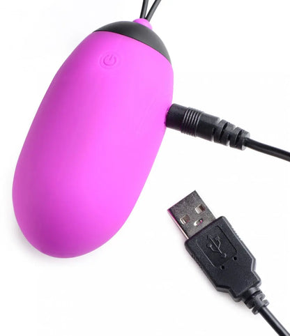 XL Silicone Vibrating Egg - Purple  Bullet Vibrators