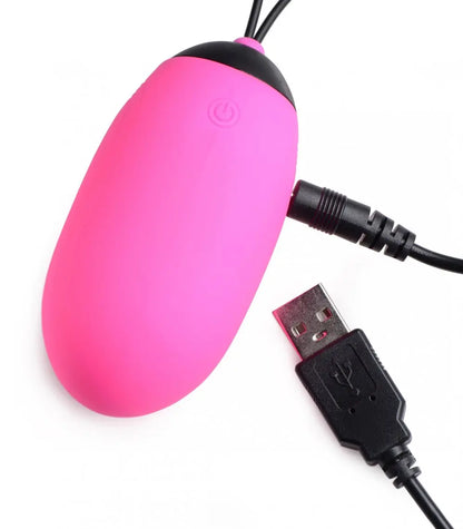 XL Silicone Vibrating Egg Vibrator Sex Toy - Pink  Bullet Vibrators