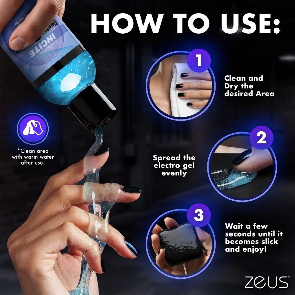 Zeus Incite Electrosex Gel - 8.5 oz  Electrosex Gel
