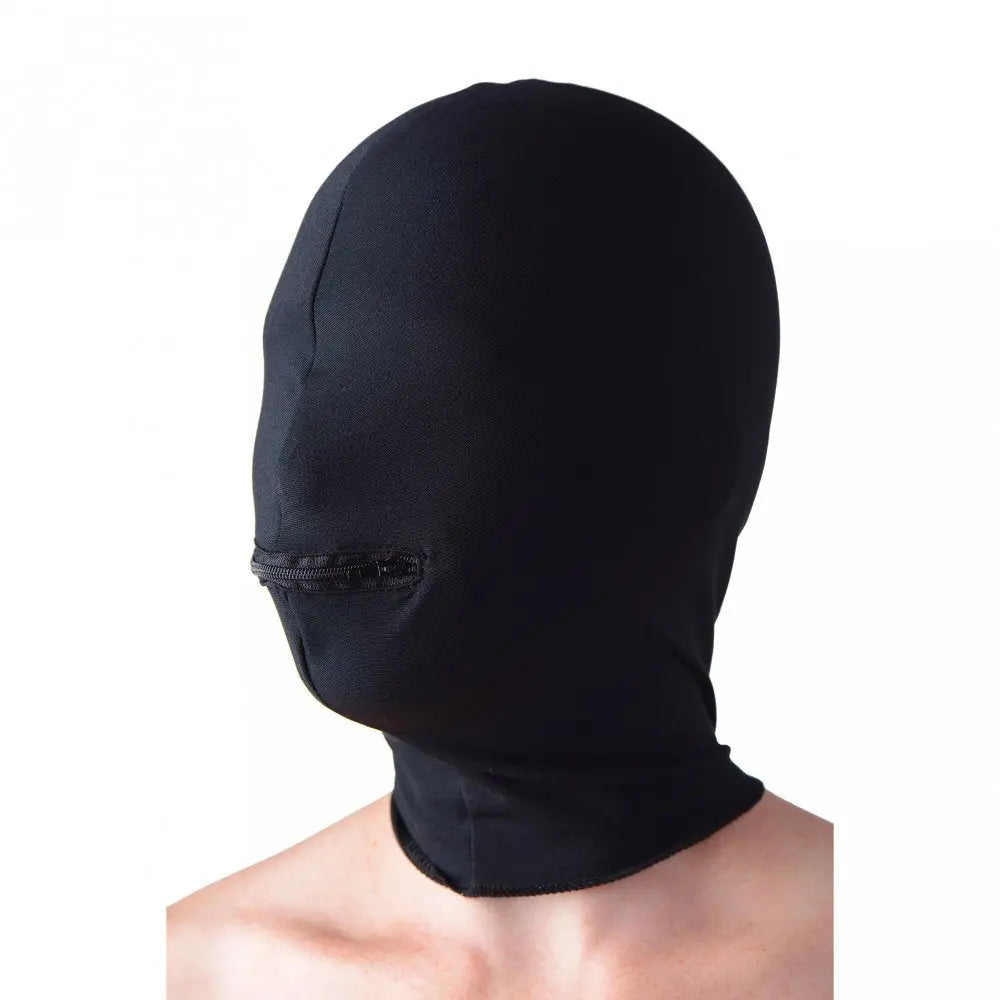 Zippered Eyeless Bondage Hood BDSM Gear  Masks, Gags and Blindfolds