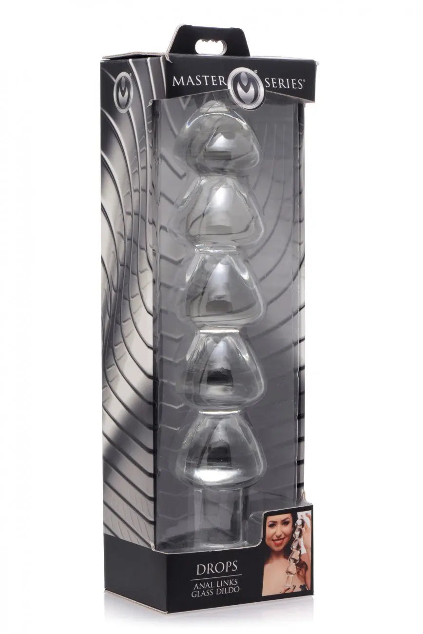 Drops Anal Link Glass Dildo 