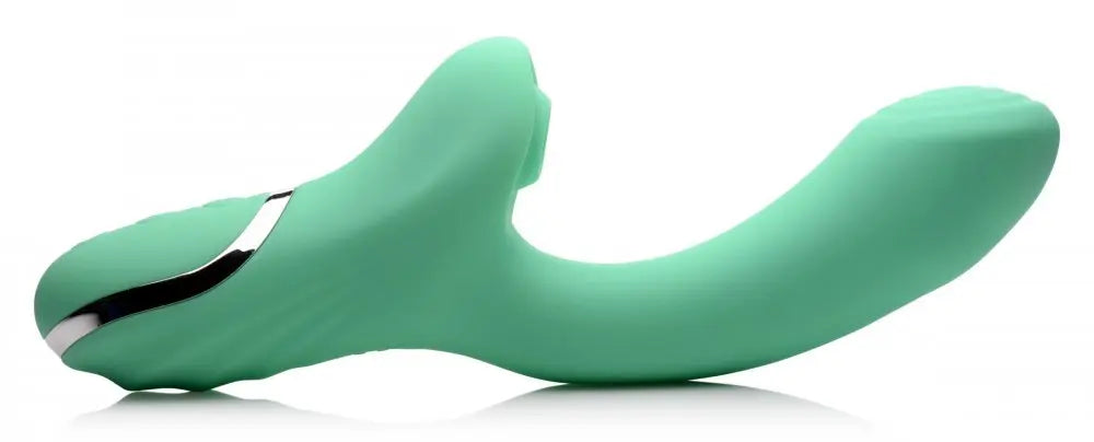 10X Minty Air-Stim Silicone Rabbit Vibrator - Bound By Desire