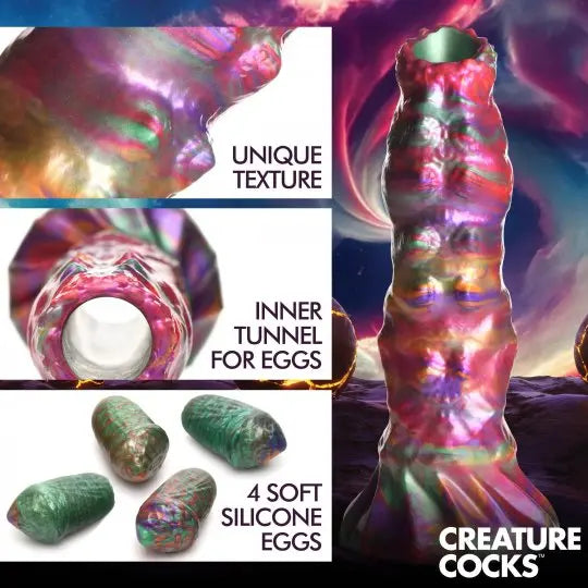 Larva Silicone Ovipositor Dildo with Eggs - Bound By Desire