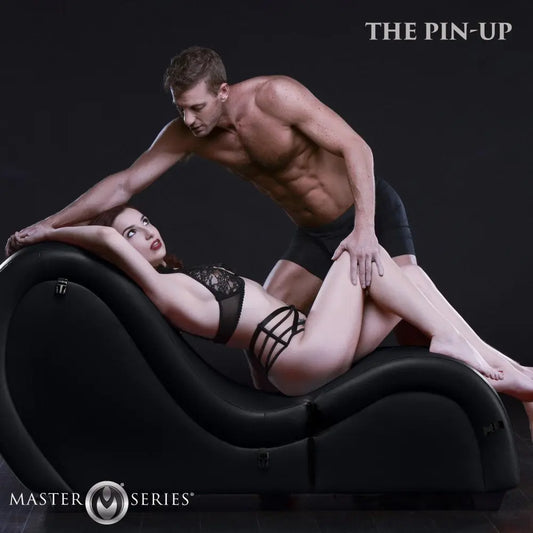 Detachable Kinky Couch Sex Chaise with Love Pillows - Black - Bound By Desire