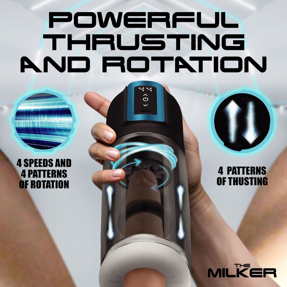 The Milker Roto-Stroke Thrusting and Rotating Masturbator  Sex Machines and Accessories