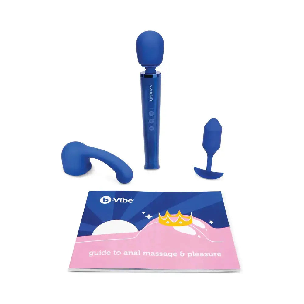 b-Vibe Anal Massage & Education Set Blue  Anal - Kits