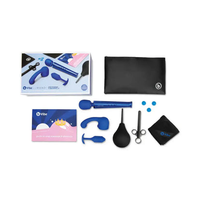 b-Vibe Anal Massage & Education Set Blue  Anal - Kits
