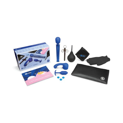 b-Vibe Anal Massage & Education Set Blue  Anal - Kits