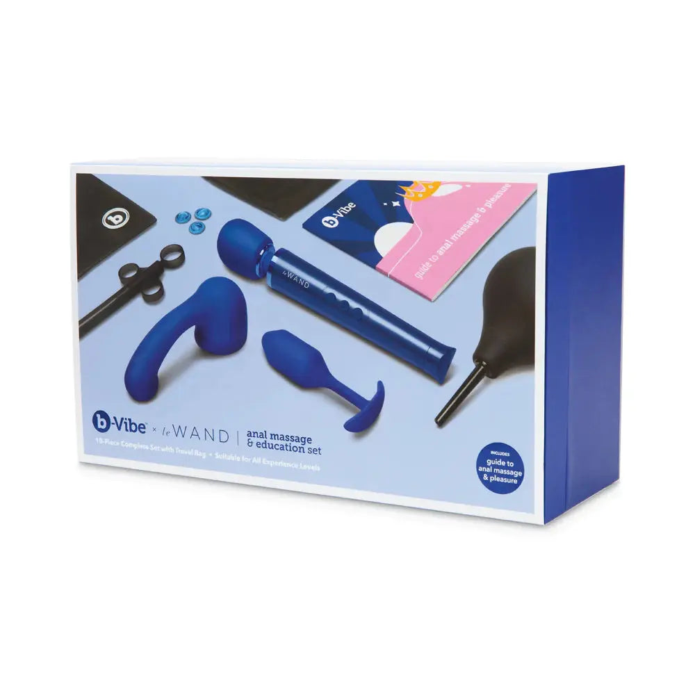 b-Vibe Anal Massage & Education Set Blue  Anal - Kits