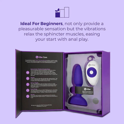 b-Vibe Petite Rimming Butt Plug Vibrating Anal Plug  Vibrating Anal Sex Toy