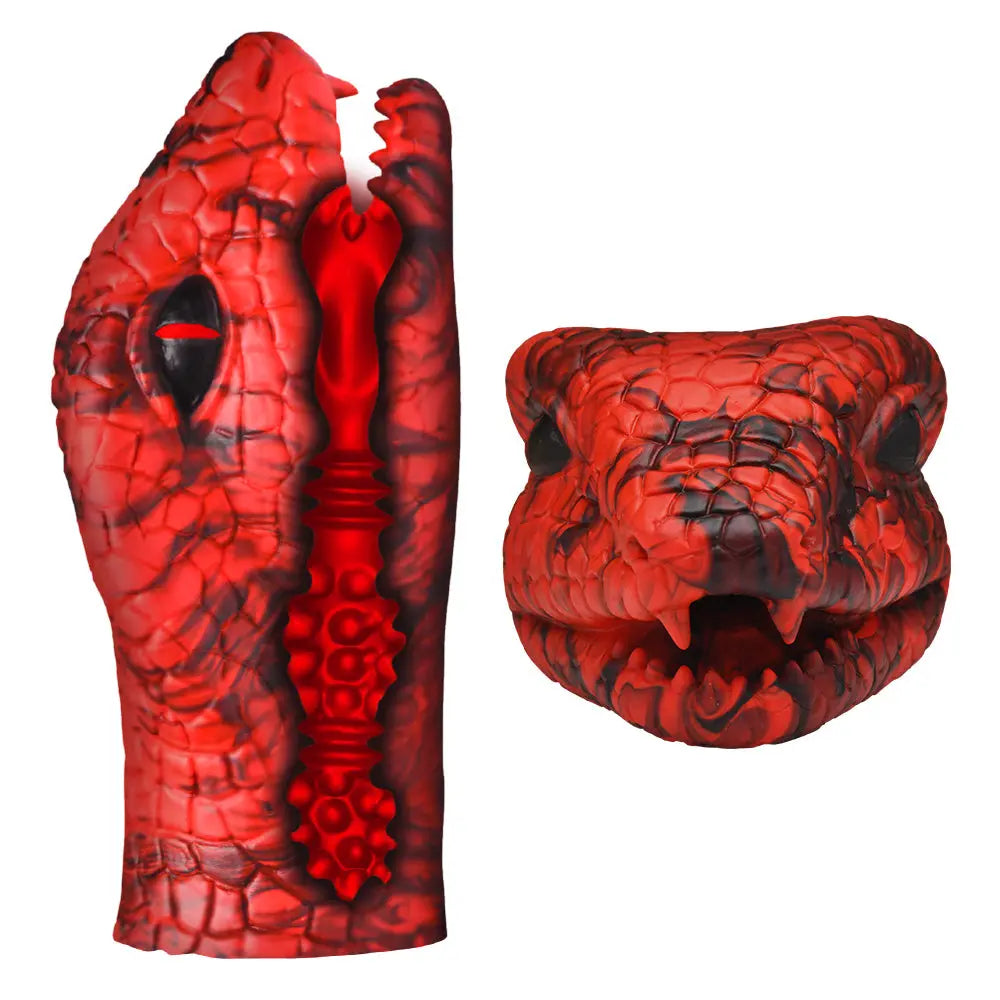 Serpentine Stroker Silicone Masturbator - Red  Masturbators