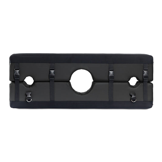 Bastion Bondage Stocks Black - non retail box 