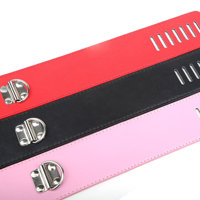 Lockable Sub Collar Vegan Leather Bondage Collar 