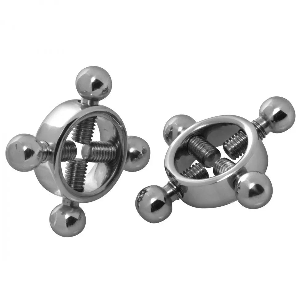 Stainless Steel Rings of Fire Nipple Press Set 