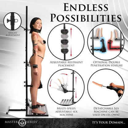 Ultimate Enforcer Forced Orgasm Tower with Sex Machine - Bound By Desire