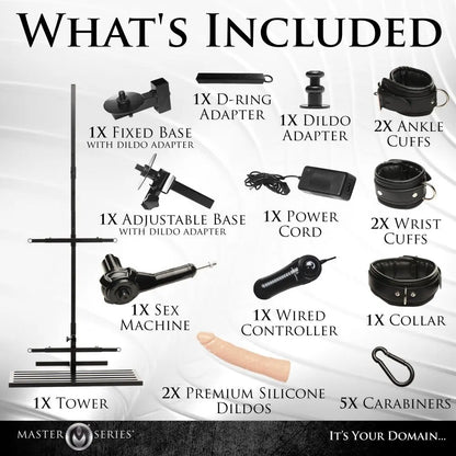 Ultimate Enforcer Forced Orgasm Tower with Sex Machine - Bound By Desire