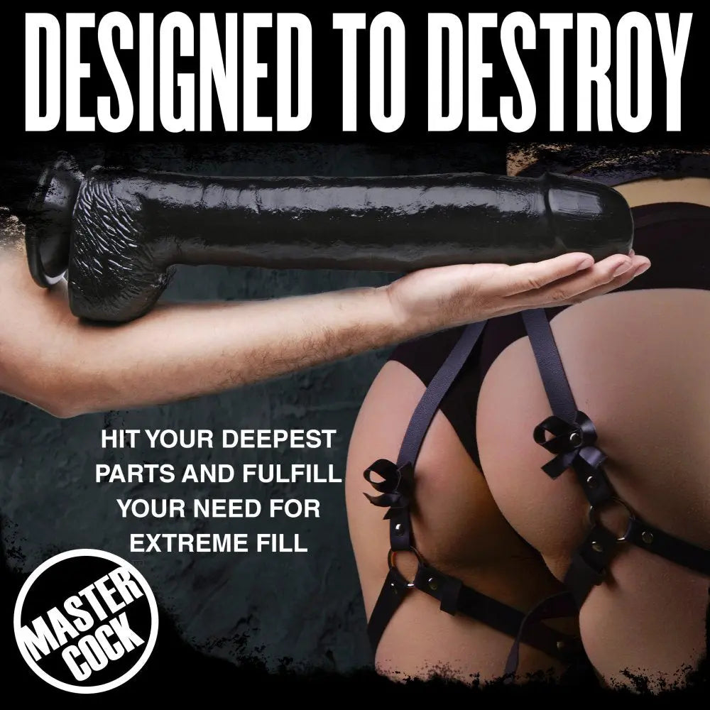 The Black Destroyer Huge 17 Inch Dildo  Dildos