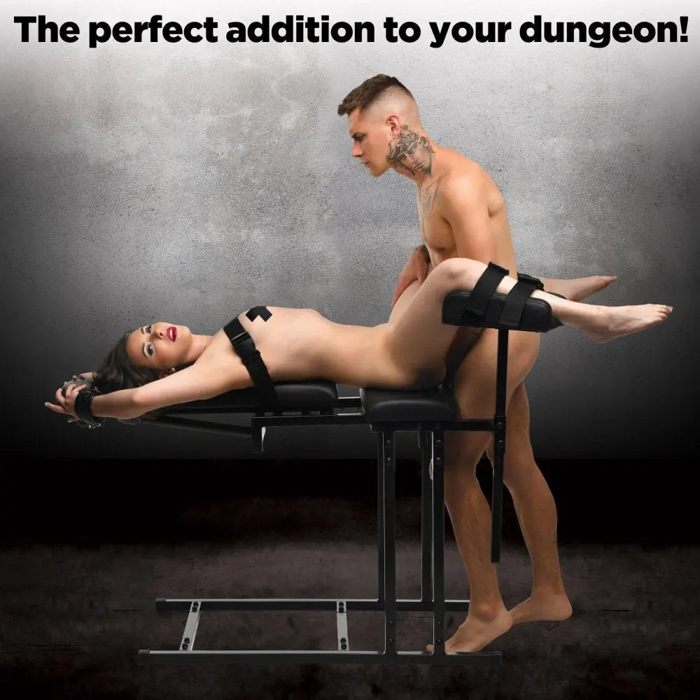 Obedience Adjustable Bondage Chair Versatile BDSM Furniture for Premium Restraint Play  Dungeon Furniture and Accessories