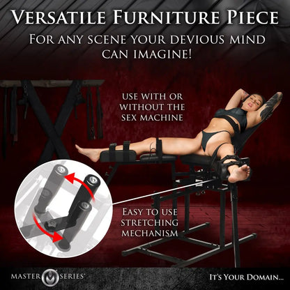 Leg Spreader Obedience Chair with Sex Machine - Bound By Desire