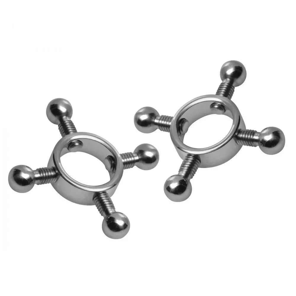 Stainless Steel Rings of Fire Nipple Press Set 