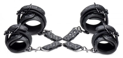 Concede Wrist and Ankle Restraint Set With Bonus Hog-Tie Adaptor  Restraints and Cuffs