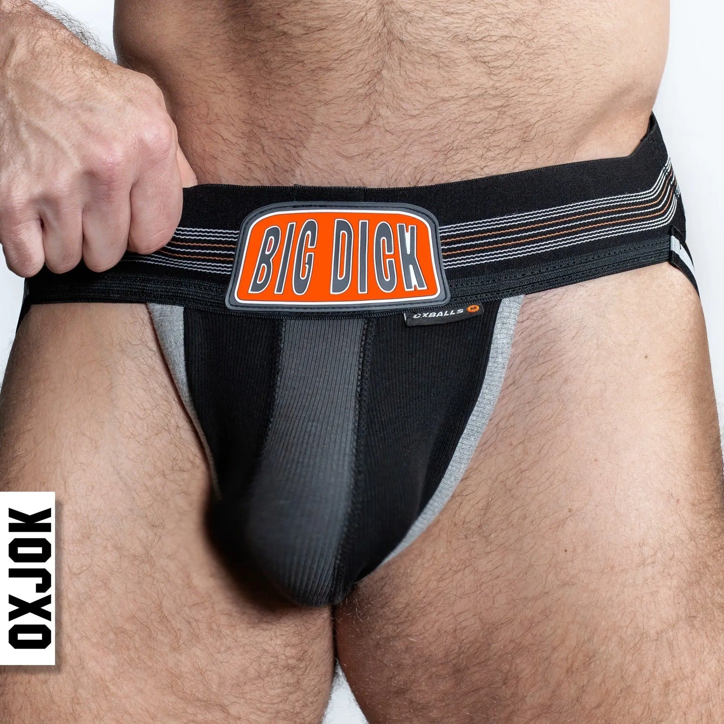 BULGER, the big pouch jock, BLACK IRON, SMALL  For Him