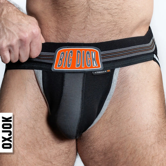 BULGER, the big pouch jock, BLACK IRON, MEDIUM  For Him