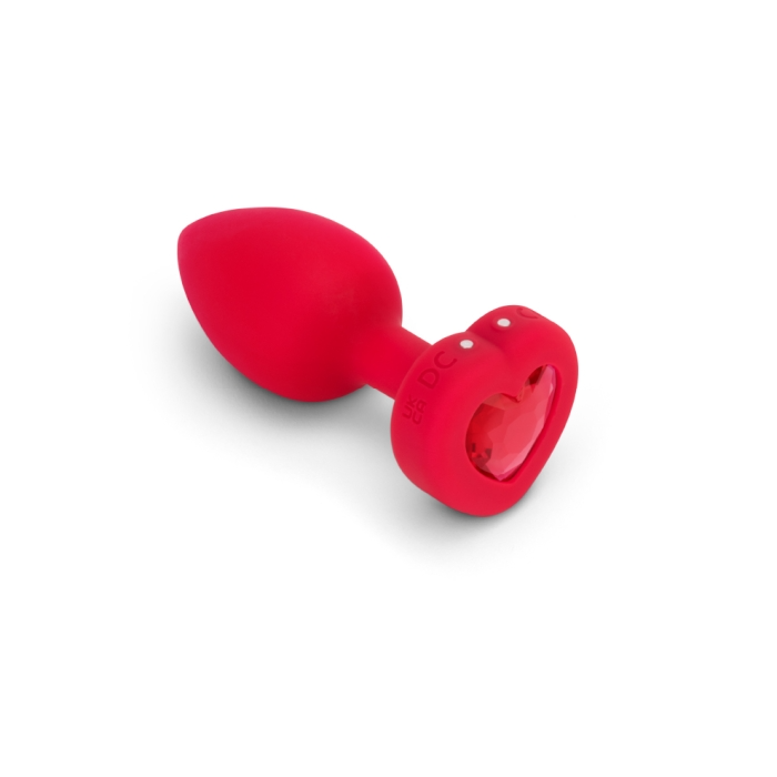 VIBRATING HEART PLUG M/L 