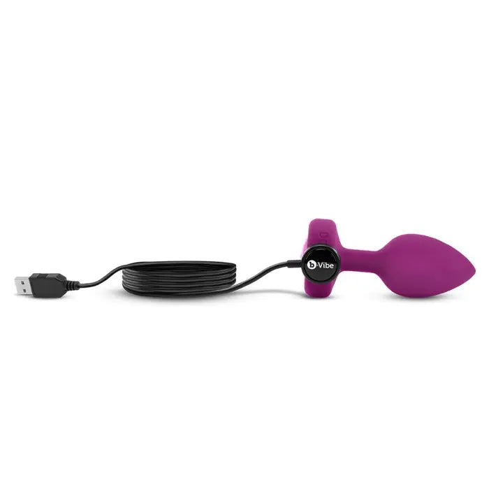 VIBRATING JEWEL PLUG | S/M | FUCHSIA 