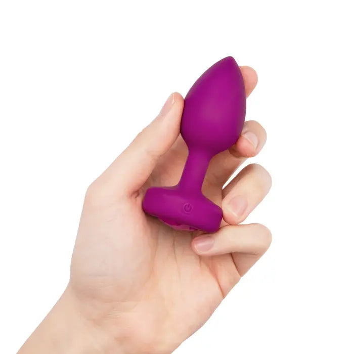 VIBRATING JEWEL PLUG | S/M | FUCHSIA 