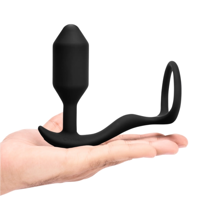 VIBRATING SNUG & TUG | M | BLACK 