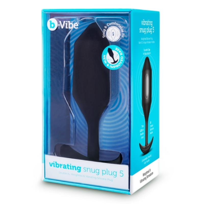 VIBRATING SNUG PLUG | XXL | BLACK 