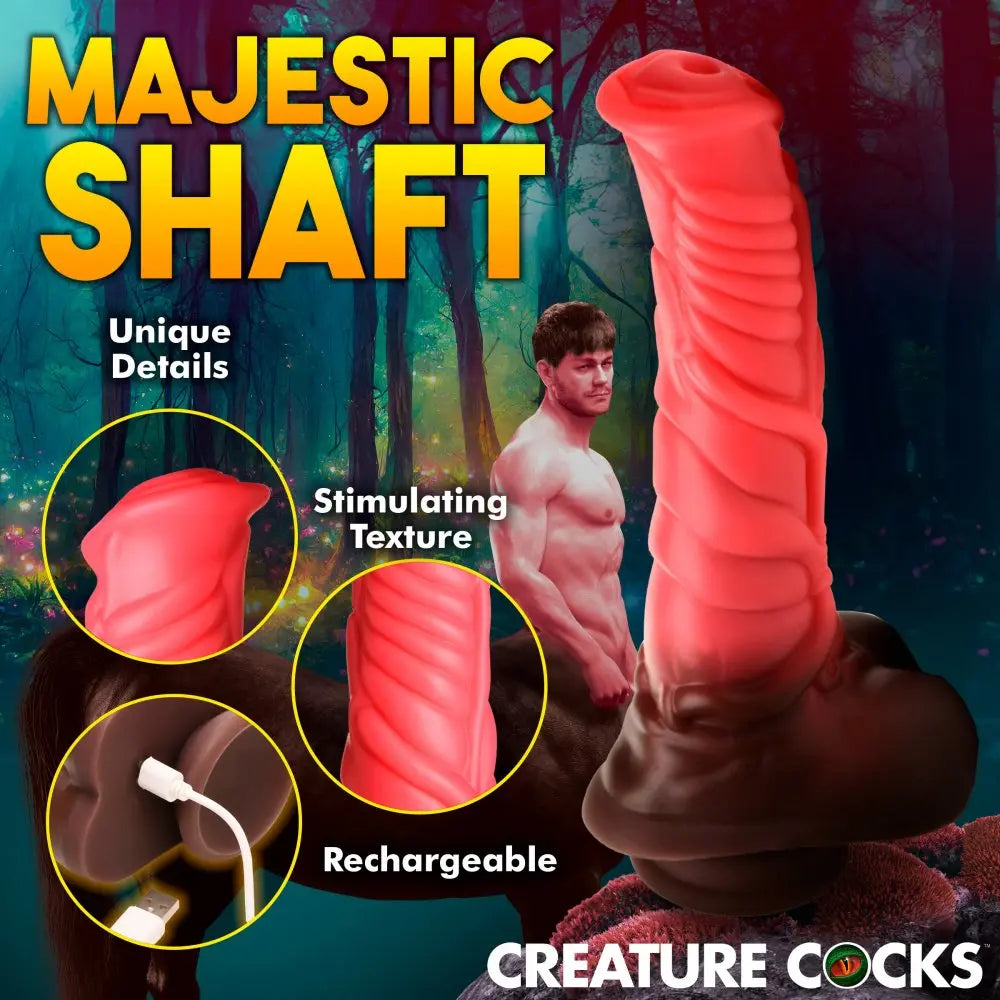 Deluxe Centaur Thrusting and Vibrating Dildo  Vibrating Toys