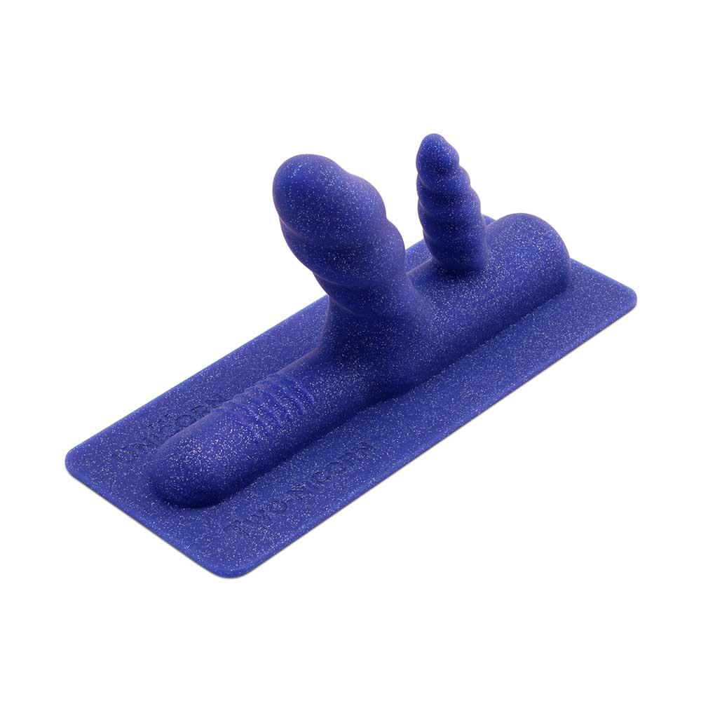 Two-Nicorn - Textured Double Penetration Attachment 