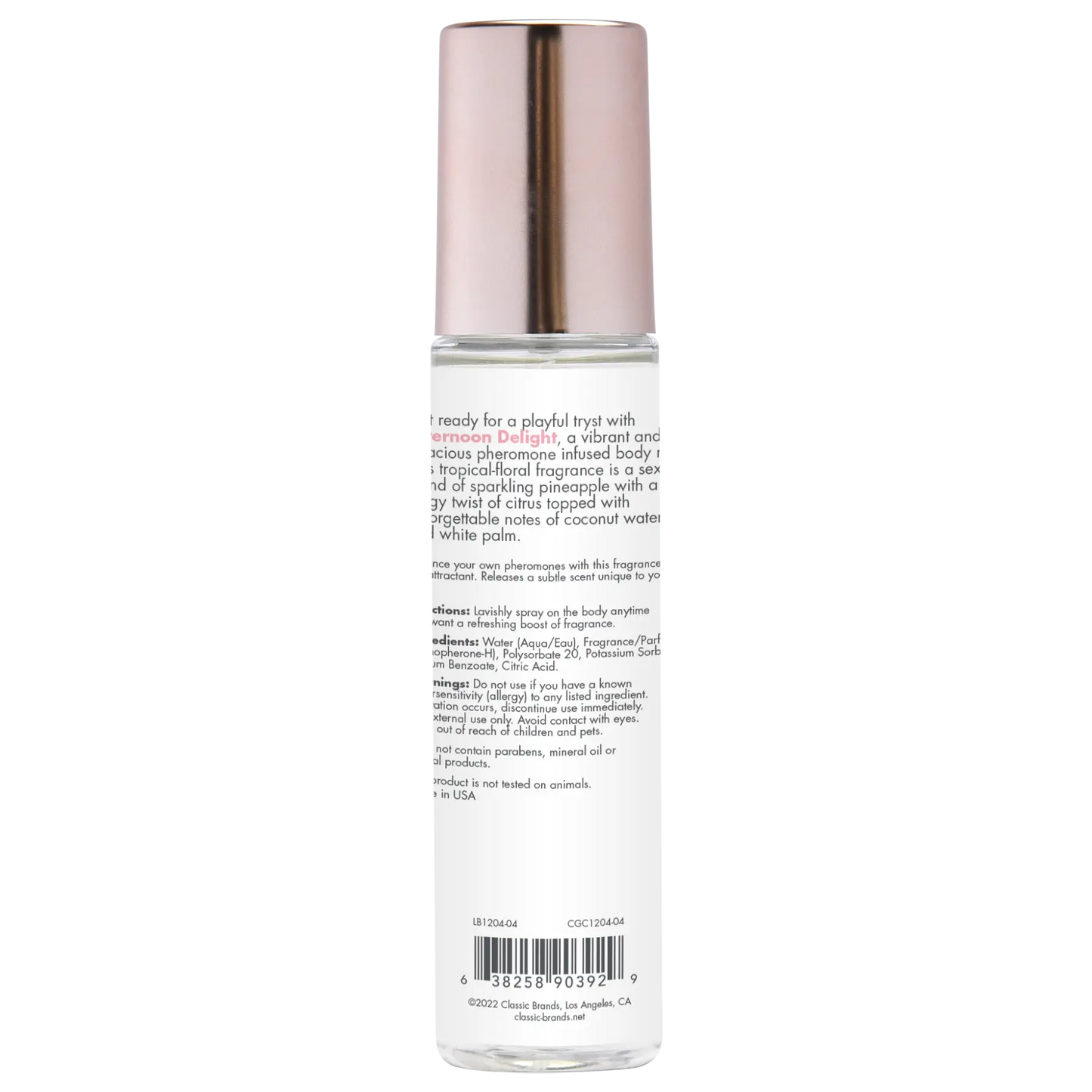 AFTERNOON DELIGHT Fragrance Body Mist with Pheromones 