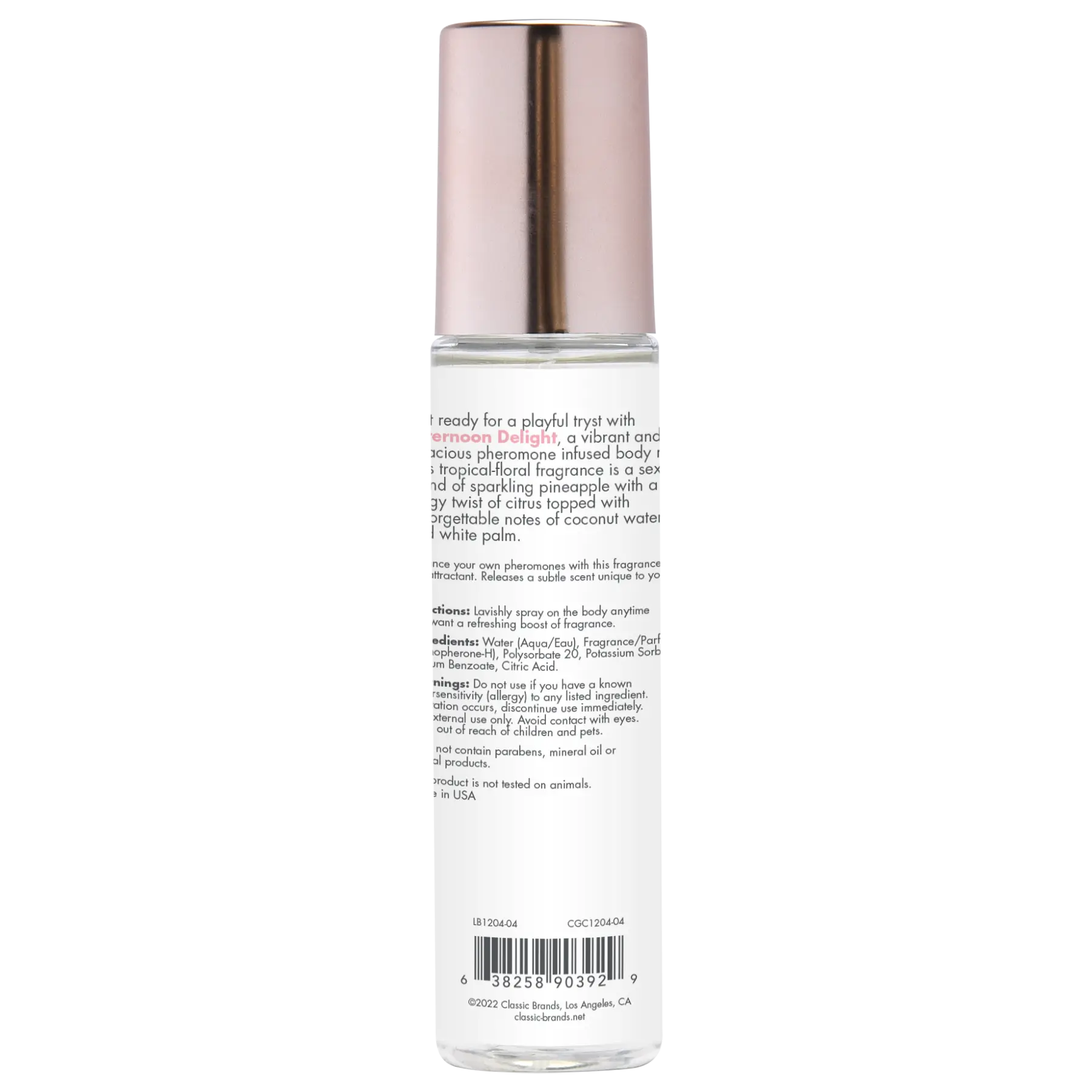 AFTERNOON DELIGHT Fragrance Body Mist with Pheromones 