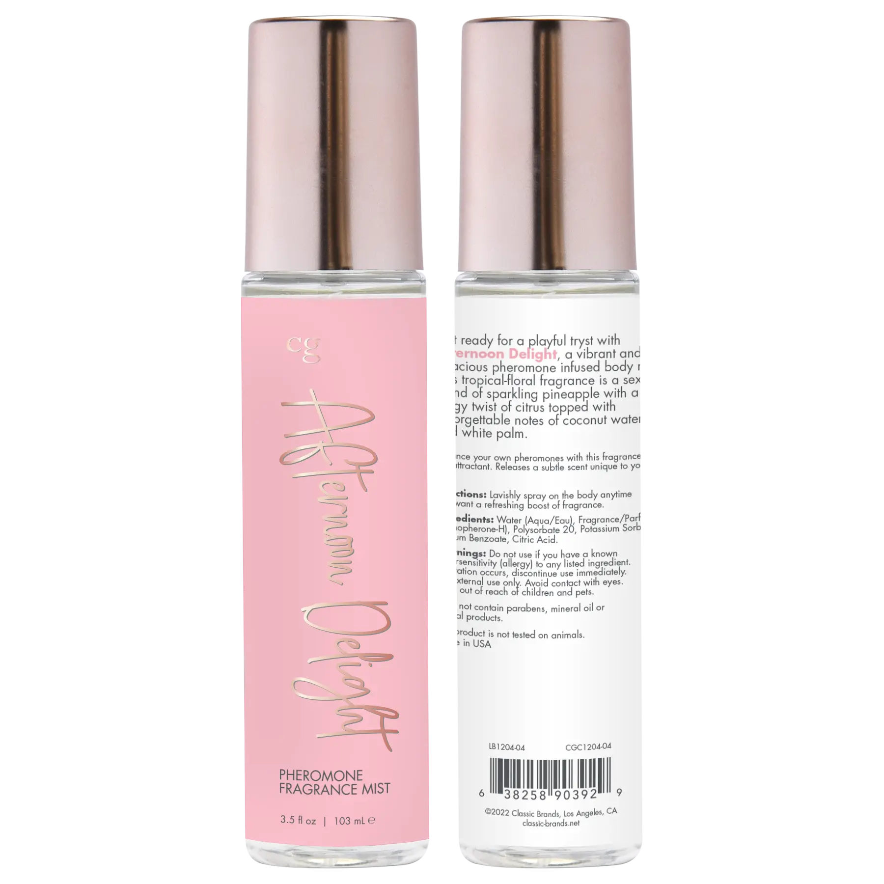 AFTERNOON DELIGHT Fragrance Body Mist with Pheromones 