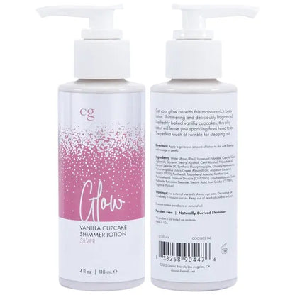 GLOW Silver Shimmer Lotion - Silver 4oz | 118mL 