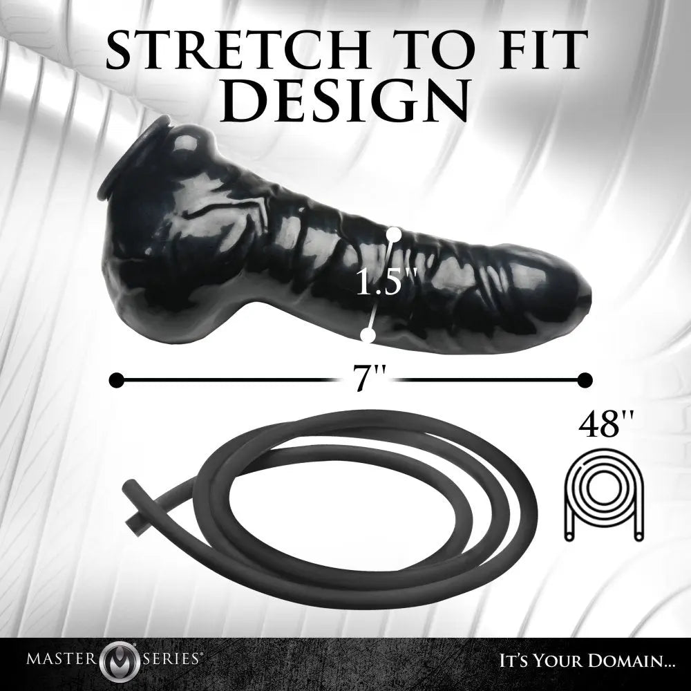 Guzzler Realistic Penis Sheath with Tube  Enlargement Gear and Pumps