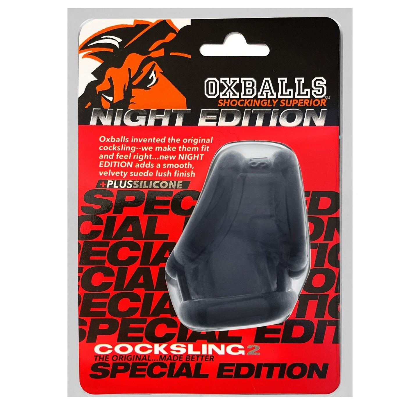 Oxballs COCKSLING-2, sling - PLUS+SILICONE special edition - NIGHT 