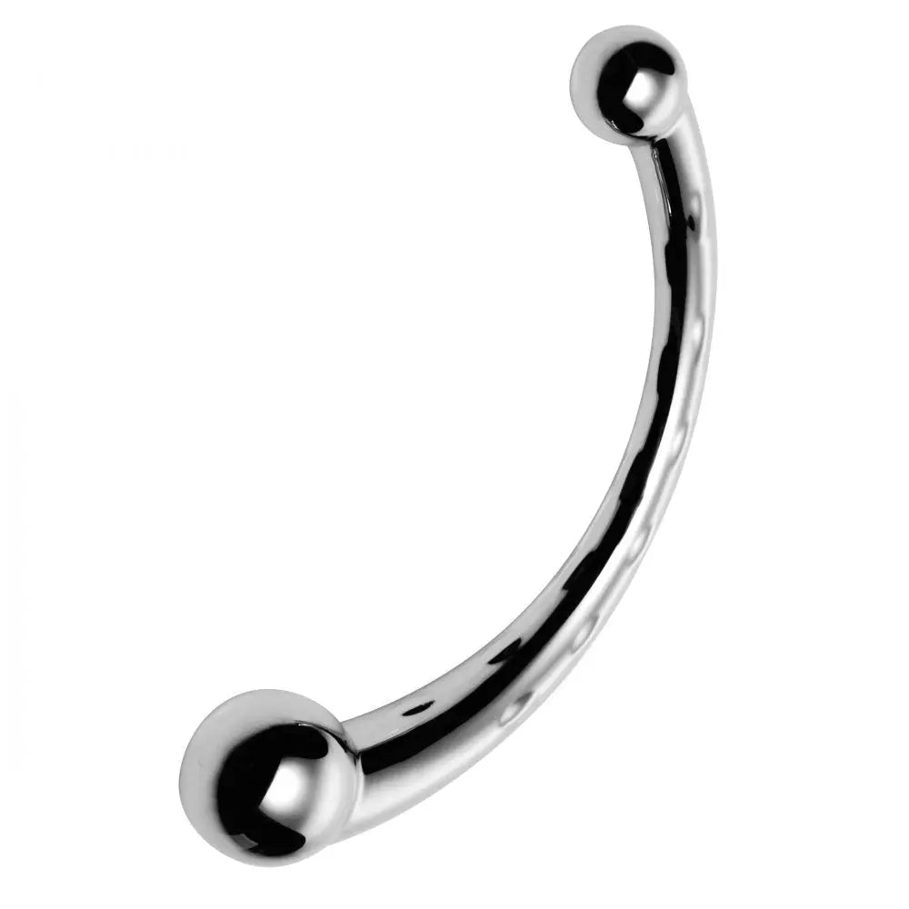 The Chrome Crescent Dual Ended Dildo  Dildos