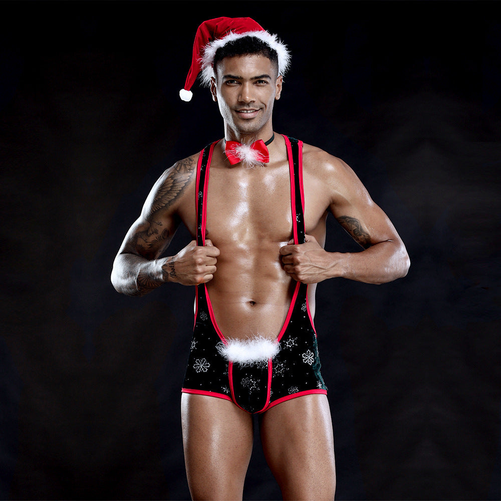 Sexy Lingerie One-piece Christmas Outfit For Men 