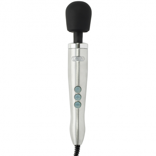 Doxy Wand Vibrator Die Cast - Brushed Metal 