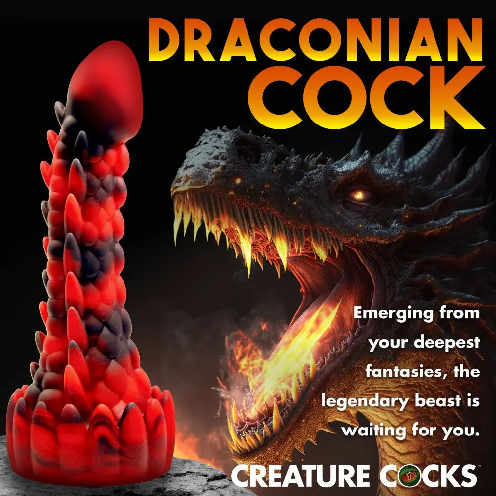 Demon Rising Scaly Dragon Silicone Dildo  Silicone Toys